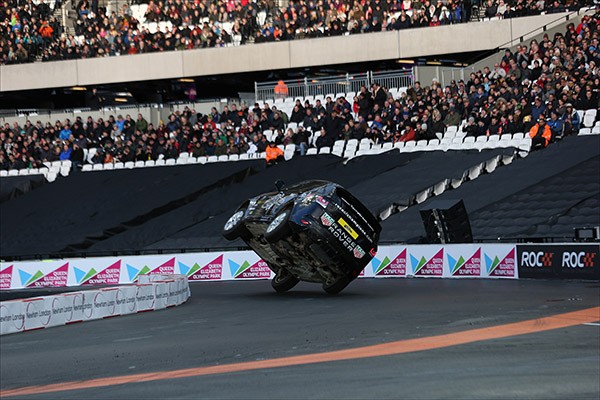 Terry Grant attempts to break the world record for 2 wheel driving