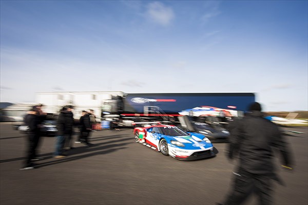 2016 World Endurance Championship. Turweston, England Ford GT shakedown and Ford GT40 drive. 29th February 2016. Photo: Drew Gibson.