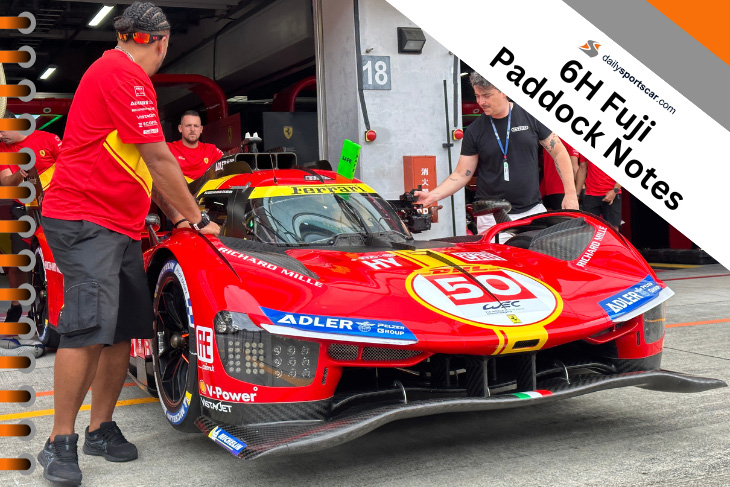 dailysportscar.com 6H Fuji: Thursday Paddock Notes