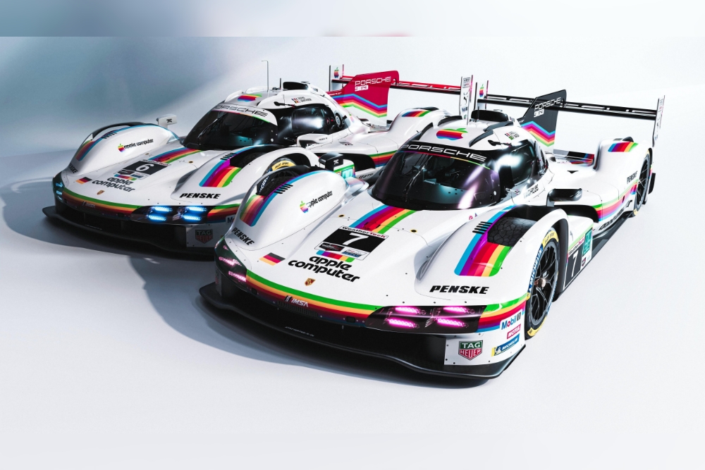 Porsche Penske Reveals 1980 Apple Throwback Livery